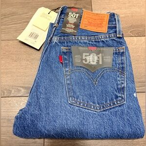 Levi's Women's 501 Straight Leg Blue Jeans